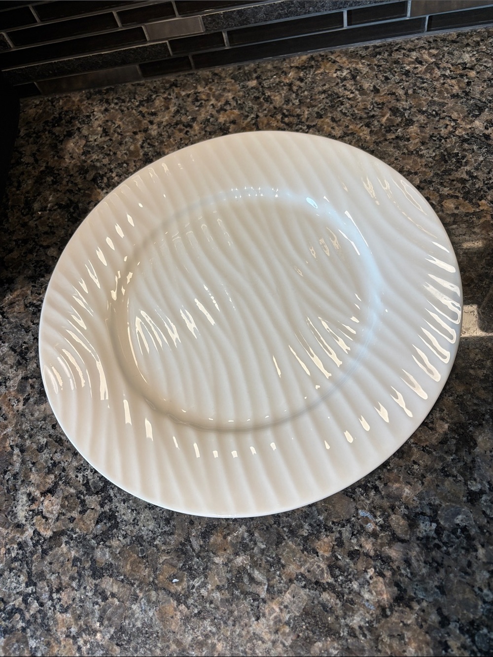 Sophie Conran White Oak 11 1/4 inch Dinner Plate Discontinued